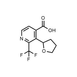 3-(Tetrahydrofuran-2-yl)-2-(trifluoromethyl)isonicotinic acid|CS-1354946
