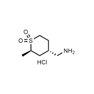 (2R,4S)-4-(Aminomethyl)-2-methyltetrahydro-2H-thiopyran 1,1-dioxide hydrochloride|CS-1354963