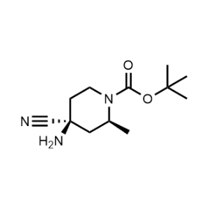 tert-Butyl (2S,4S)-4-amino-4-cyano-2-methylpiperidine-1-carboxylate|CS-1355083