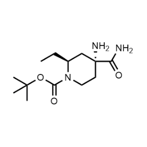 tert-Butyl (2S,4R)-4-amino-4-carbamoyl-2-ethylpiperidine-1-carboxylate|CS-1355092