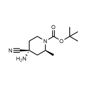 tert-Butyl (2S,4R)-4-amino-4-cyano-2-methylpiperidine-1-carboxylate|CS-1355093