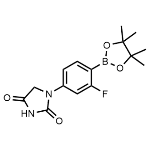 1-(3-Fluoro-4-(4,4,5,5-tetramethyl-1,3,2-dioxaborolan-2-yl)phenyl)imidazolidine-2,4-dione|CS-1355273