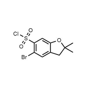 5-Bromo-2,2-dimethyl-2,3-dihydrobenzofuran-6-sulfonyl chloride|CS-1355320