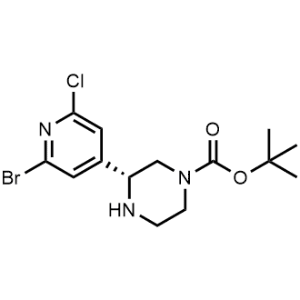 tert-Butyl (R)-3-(2-bromo-6-chloropyridin-4-yl)piperazine-1-carboxylate|CS-1356262