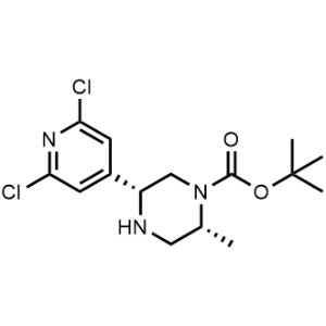 rel-tert-Butyl (2R,5R)-5-(2,6-dichloropyridin-4-yl)-2-methylpiperazine-1-carboxylate|CS-1356267