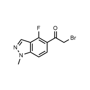 2-Bromo-1-(4-fluoro-1-methyl-1H-indazol-5-yl)ethan-1-one|CS-1356304