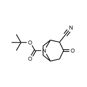 tert-Butyl 2-cyano-3-oxo-8-azabicyclo[3.2.1]octane-8-carboxylate|CS-1356312
