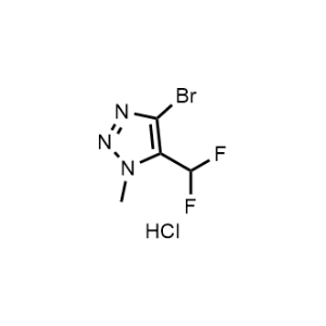 4-Bromo-5-(difluoromethyl)-1-methyl-1H-1,2,3-triazole hydrochloride|CS-1356471