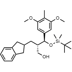 (2S,3S)-3-((tert-Butyldimethylsilyl)oxy)-2-((2,3-dihydro-1H-inden-2-yl)methyl)-3-(3,5-dimethoxy-4-methylphenyl)propan-1-ol|CS-1356564