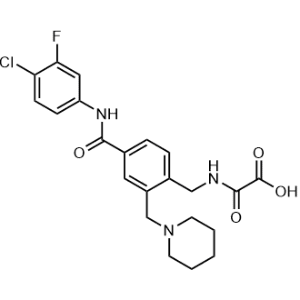 2-((4-((4-Chloro-3-fluorophenyl)carbamoyl)-2-(piperidin-1-ylmethyl)benzyl)amino)-2-oxoacetic acid|CS-1356567