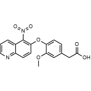 2-(3-Methoxy-4-((5-nitroquinolin-6-yl)oxy)phenyl)acetic acid|CS-1356592