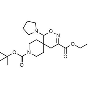 9-(tert-Butyl) 4-ethyl 1-(pyrrolidin-1-yl)-2-oxa-3,9-diazaspiro[5.5]undec-3-ene-4,9-dicarboxylate|CS-1356599