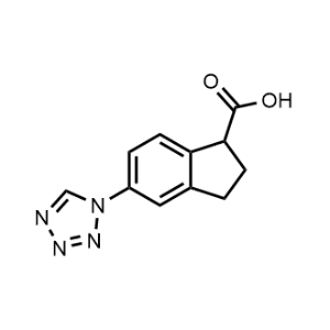 5-(1H-Tetrazol-1-yl)-2,3-dihydro-1H-indene-1-carboxylic acid|CS-1356605