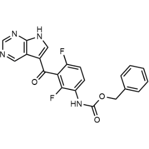 Benzyl (2,4-difluoro-3-(7H-pyrrolo[2,3-d]pyrimidine-5-carbonyl)phenyl)carbamate|CS-1356621