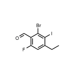 2-Bromo-4-ethyl-6-fluoro-3-iodobenzaldehyde|CS-1356733