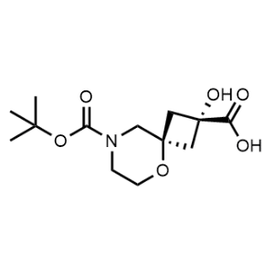 cis-8-(tert-Butoxycarbonyl)-2-hydroxy-5-oxa-8-azaspiro[3.5]nonane-2-carboxylic acid|CS-1356734