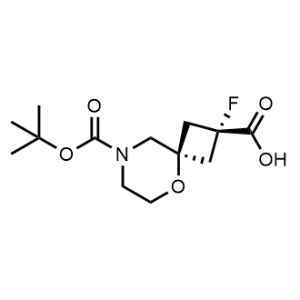 cis-8-(tert-Butoxycarbonyl)-2-fluoro-5-oxa-8-azaspiro[3.5]nonane-2-carboxylic acid|CS-1356735