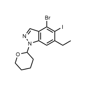 4-Bromo-6-ethyl-5-iodo-1-(tetrahydro-2H-pyran-2-yl)-1H-indazole|CS-1356742