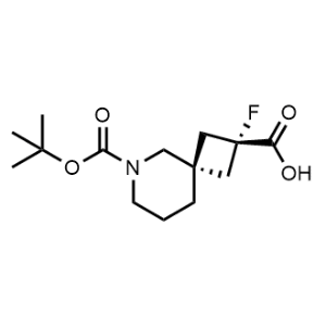 cis-6-(tert-Butoxycarbonyl)-2-fluoro-6-azaspiro[3.5]nonane-2-carboxylic acid|CS-1356746