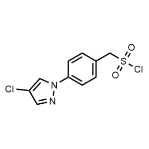 (4-(4-Chloro-1H-pyrazol-1-yl)phenyl)methanesulfonyl chloride|CS-1356823