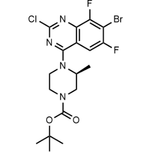 tert-Butyl (S)-4-(7-bromo-2-chloro-6,8-difluoroquinazolin-4-yl)-3-methylpiperazine-1-carboxylate|CS-1356831