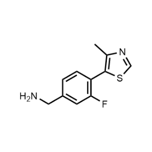 (3-Fluoro-4-(4-methylthiazol-5-yl)phenyl)methanamine|CS-1356842
