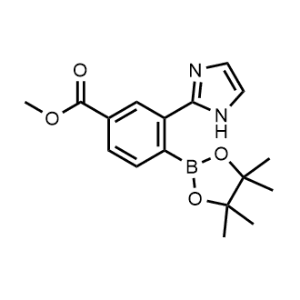Methyl 3-(1H-imidazol-2-yl)-4-(4,4,5,5-tetramethyl-1,3,2-dioxaborolan-2-yl)benzoate|CS-1356926