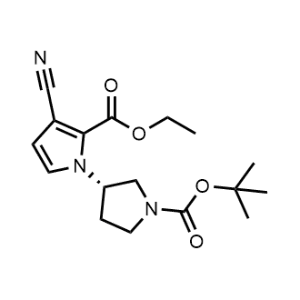 Ethyl (S)-1-(1-(tert-butoxycarbonyl)pyrrolidin-3-yl)-3-cyano-1H-pyrrole-2-carboxylate|CS-1356970
