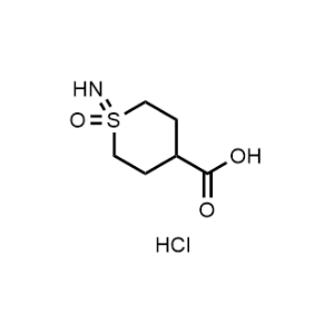 1-Iminohexahydro-1λ6-thiopyran-4-carboxylic acid 1-oxide hydrochloride|CS-1356976