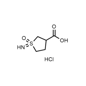 1-Iminotetrahydro-1H-1λ6-thiophene-3-carboxylic acid 1-oxide hydrochloride|CS-1356991