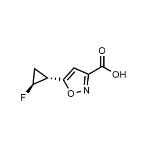 rel-5-((1R,2S)-2-Fluorocyclopropyl)isoxazole-3-carboxylic acid|CS-1357013