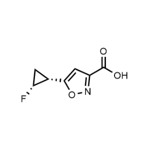 rel-5-((1R,2R)-2-Fluorocyclopropyl)isoxazole-3-carboxylic acid|CS-1357015