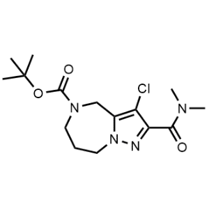 tert-Butyl 3-chloro-2-(dimethylcarbamoyl)-7,8-dihydro-4H-pyrazolo[1,5-a][1,4]diazepine-5(6H)-carboxylate|CS-1357083