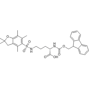 (S)-2-((((9H-Fluoren-9-yl)methoxy)carbonyl)amino)-5-((2,2,4,6,7-pentamethyl-2,3-dihydrobenzofuran)-5-sulfonamido)pentanoic acid|CS-1357135