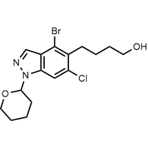 4-(4-Bromo-6-chloro-1-(tetrahydro-2H-pyran-2-yl)-1H-indazol-5-yl)butan-1-ol|CS-1357191