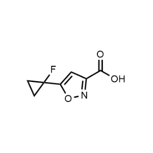 5-(1-Fluorocyclopropyl)isoxazole-3-carboxylic acid|CS-1357196