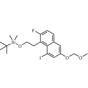 tert-Butyl(2-(2-fluoro-8-iodo-6-(methoxymethoxy)naphthalen-1-yl)ethoxy)dimethylsilane|CS-1357207