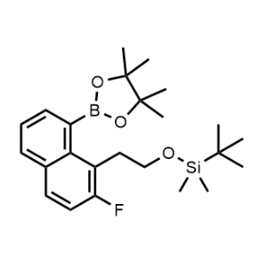 tert-Butyl(2-(2-fluoro-8-(4,4,5,5-tetramethyl-1,3,2-dioxaborolan-2-yl)naphthalen-1-yl)ethoxy)dimethylsilane|CS-1357221
