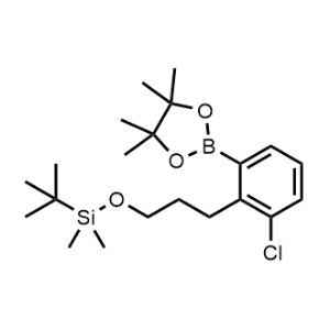 tert-Butyl(3-(2-chloro-6-(4,4,5,5-tetramethyl-1,3,2-dioxaborolan-2-yl)phenyl)propoxy)dimethylsilane|CS-1357223