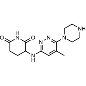 3-((5-Methyl-6-(piperazin-1-yl)pyridazin-3-yl)amino)piperidine-2,6-dione|CS-1357259