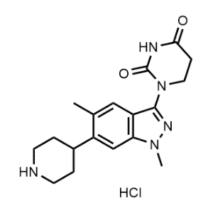1-(1,5-Dimethyl-6-(piperidin-4-yl)-1H-indazol-3-yl)dihydropyrimidine-2,4(1H,3H)-dione hydrochloride|CS-1357266