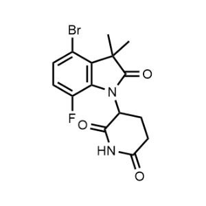 3-(4-Bromo-7-fluoro-3,3-dimethyl-2-oxoindolin-1-yl)piperidine-2,6-dione|CS-1357287