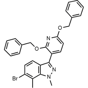 3-(2,6-Bis(benzyloxy)pyridin-3-yl)-6-bromo-1,7-dimethyl-1H-indazole|CS-1357290