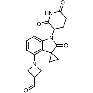 1-(1'-(2,6-Dioxopiperidin-3-yl)-2'-oxospiro[cyclopropane-1,3'-indolin]-4'-yl)azetidine-3-carbaldehyde|CS-1357291