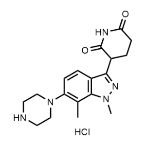3-(1,7-Dimethyl-6-(piperazin-1-yl)-1H-indazol-3-yl)piperidine-2,6-dione hydrochloride|CS-1357292