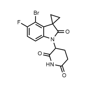 3-(4'-Bromo-5'-fluoro-2'-oxospiro[cyclopropane-1,3'-indolin]-1'-yl)piperidine-2,6-dione|CS-1357303