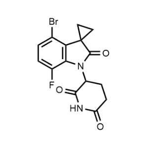 3-(4'-Bromo-7'-fluoro-2'-oxospiro[cyclopropane-1,3'-indolin]-1'-yl)piperidine-2,6-dione|CS-1357346