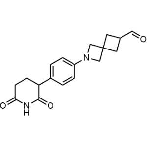 2-(4-(2,6-Dioxopiperidin-3-yl)phenyl)-2-azaspiro[3.3]heptane-6-carbaldehyde|CS-1357349
