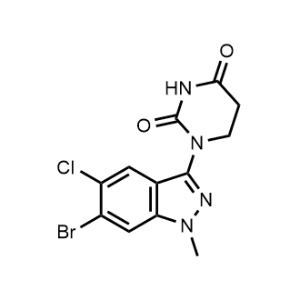 1-(6-Bromo-5-chloro-1-methyl-1H-indazol-3-yl)dihydropyrimidine-2,4(1H,3H)-dione|CS-1357383