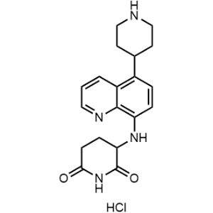 3-((5-(Piperidin-4-yl)quinolin-8-yl)amino)piperidine-2,6-dione hydrochloride|CS-1357385